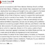 Trump Announces Temporary Pause in Iran Military Action After Talks With Pakistani Leaders