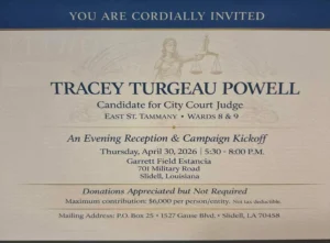 Tracey Turgeau Powell Announces Campaign Kickoff for City Court Judge