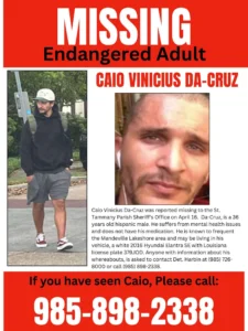Endangered Missing Adult Reported in St. Tammany Parish