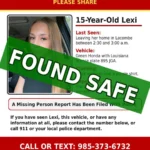 Missing 15-Year-Old Lacombe Girl Found Safe
