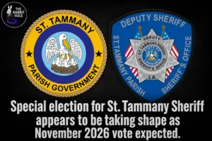 Special Election for St. Tammany Sheriff Appears to Be Taking Shape as November 2026 Vote Expected