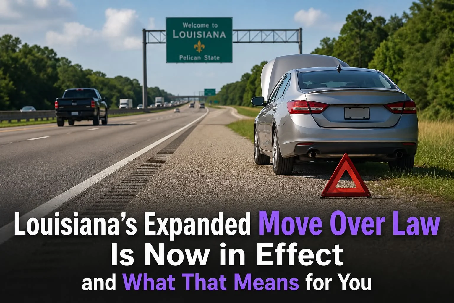 Louisiana’s Expanded Move Over Law Is Now in Effect and What That Means for You