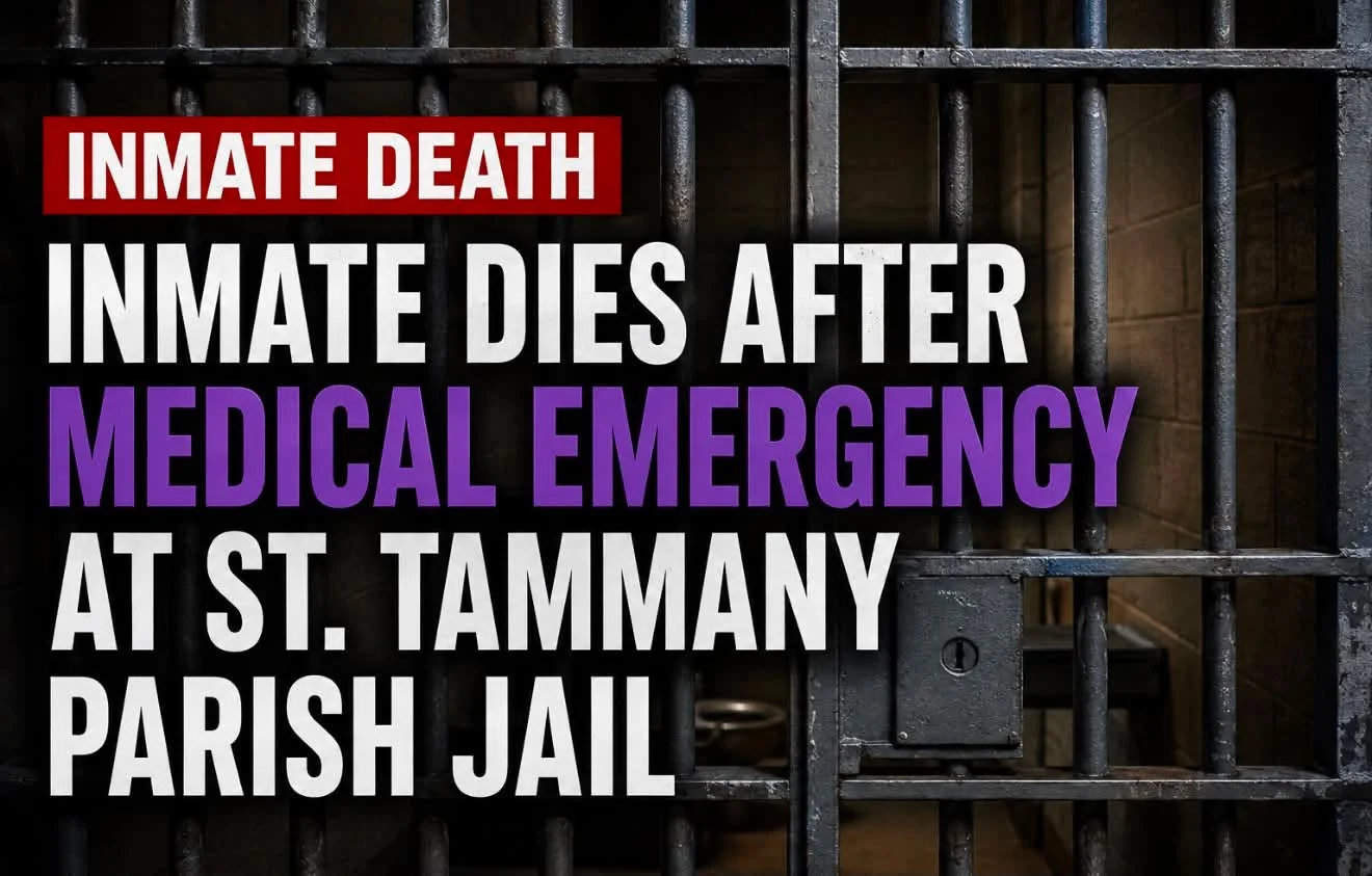 Inmate Dies After Medical Emergency at St. Tammany Parish Jail