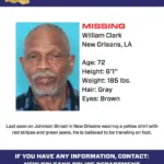 Silver Alert Issued For Missing 72 Year Old New Orleans Man