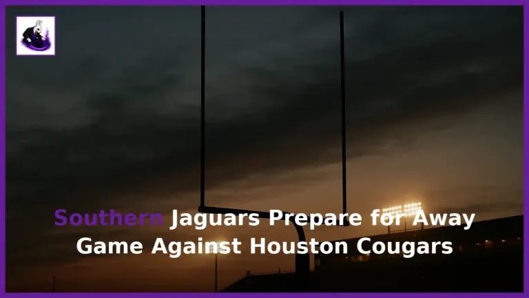 Editorial illustration for the story: Southern Jaguars Prepare for Away Game Against Houston Cougars